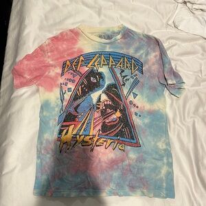 Def Leppard tee, size xs, tie dye